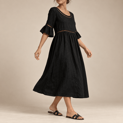 Women's Elowen Breezy Linen-Blend Midi Dress