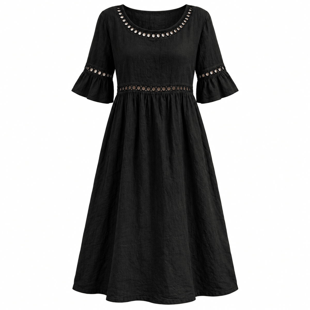 Women's Elowen Breezy Linen-Blend Midi Dress
