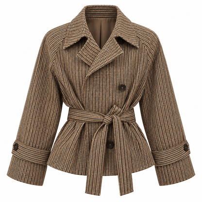 Women's Elowen Heritage Check Tie-Waist Jacket