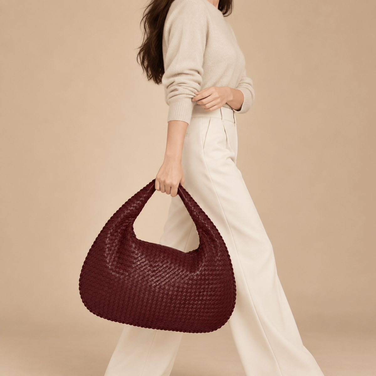 Women's Evelina Woven Oversized Shoulder Bag