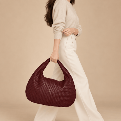 Women's Evelina Woven Oversized Shoulder Bag