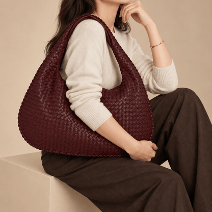Women's Evelina Woven Oversized Shoulder Bag