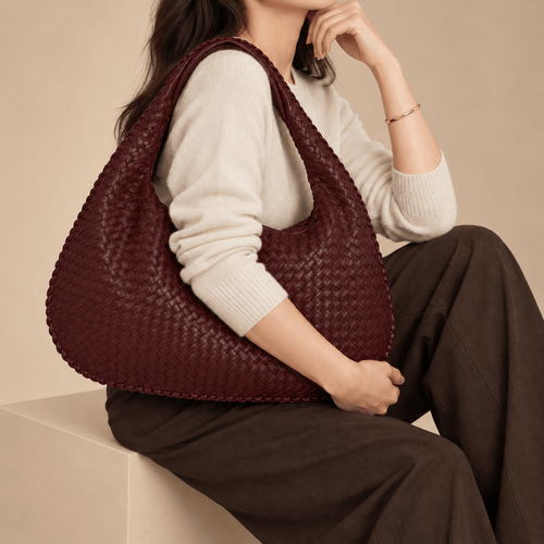 Women's Evelina Woven Oversized Shoulder Bag