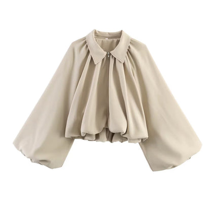 Women's Marielle Balloon-Sleeve Swing Jacket