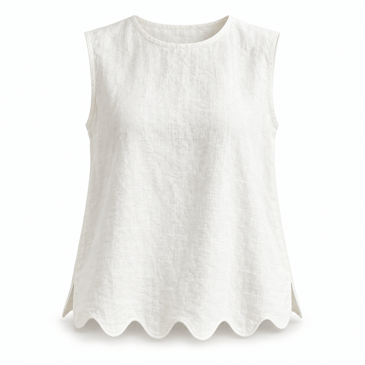 Women's Marielle Scallop-Hem Summer Top