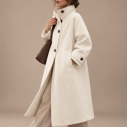 Women's Roselle Wool-Blend Longline Coat