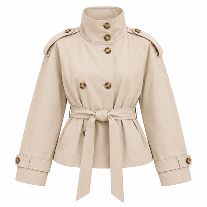 Women's Seraphine Cropped Military Trench Jacket