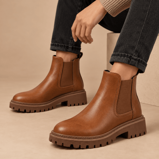 Women's Sienna Chunky Lug-Sole Chelsea Boots