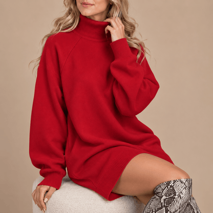 Women's Noralie Oversized High-Neck Jumper Dress