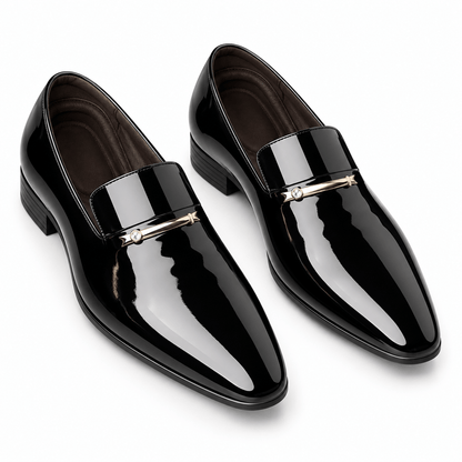 Men's Alaric Pointed-Toe Patent Leather Loafers