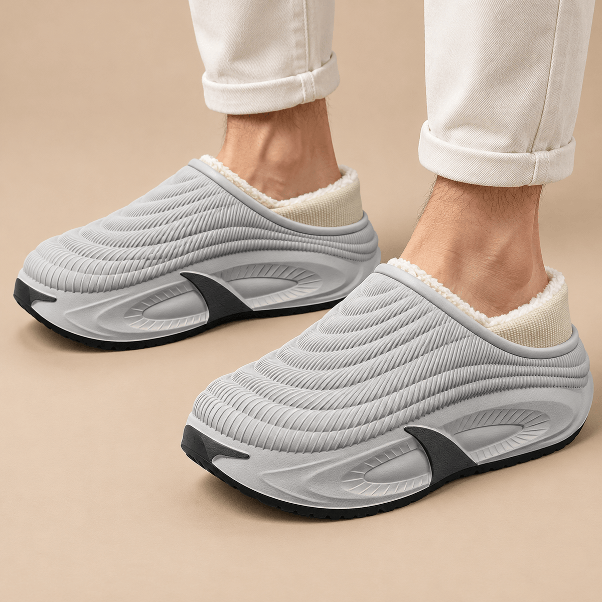 Men's Alden Fleece-Lined Chunky Slippers