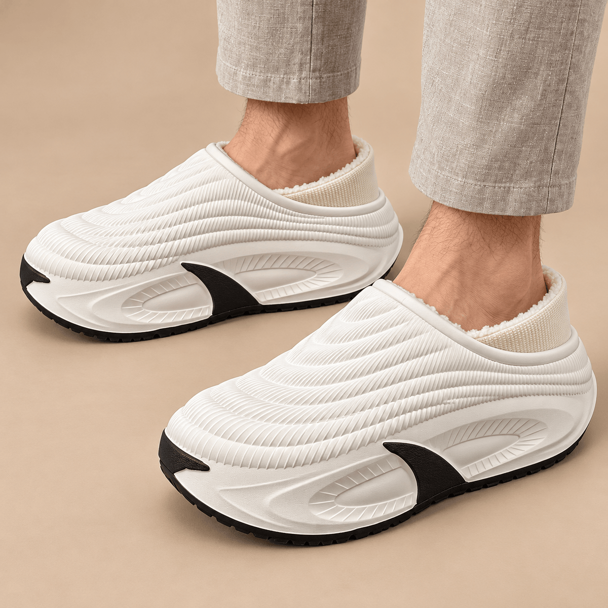 Men's Alden Fleece-Lined Chunky Slippers
