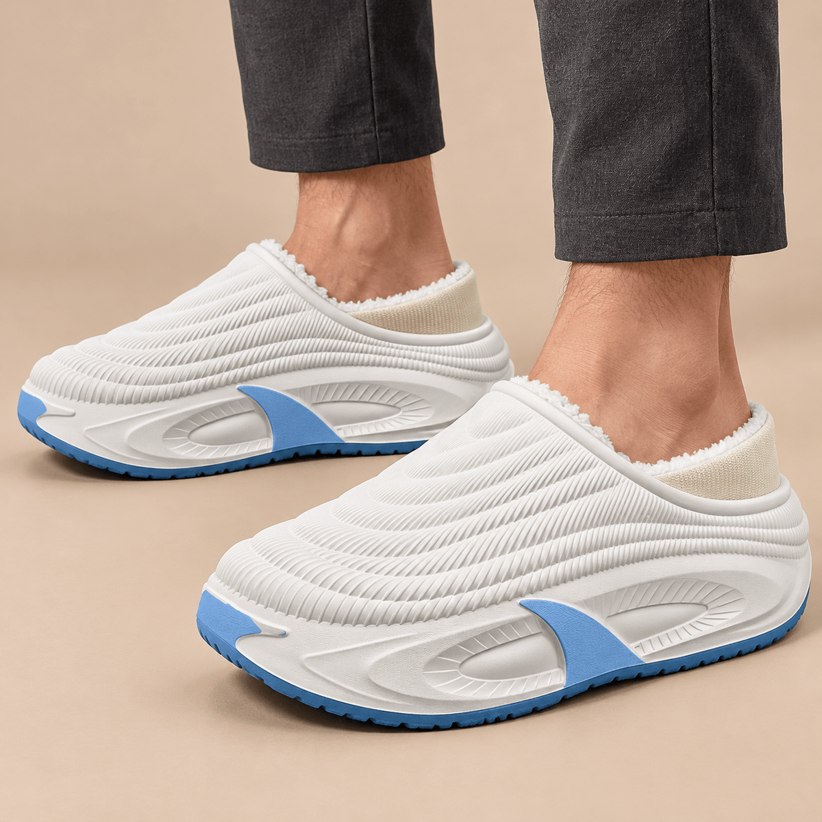 Men's Alden Fleece-Lined Chunky Slippers
