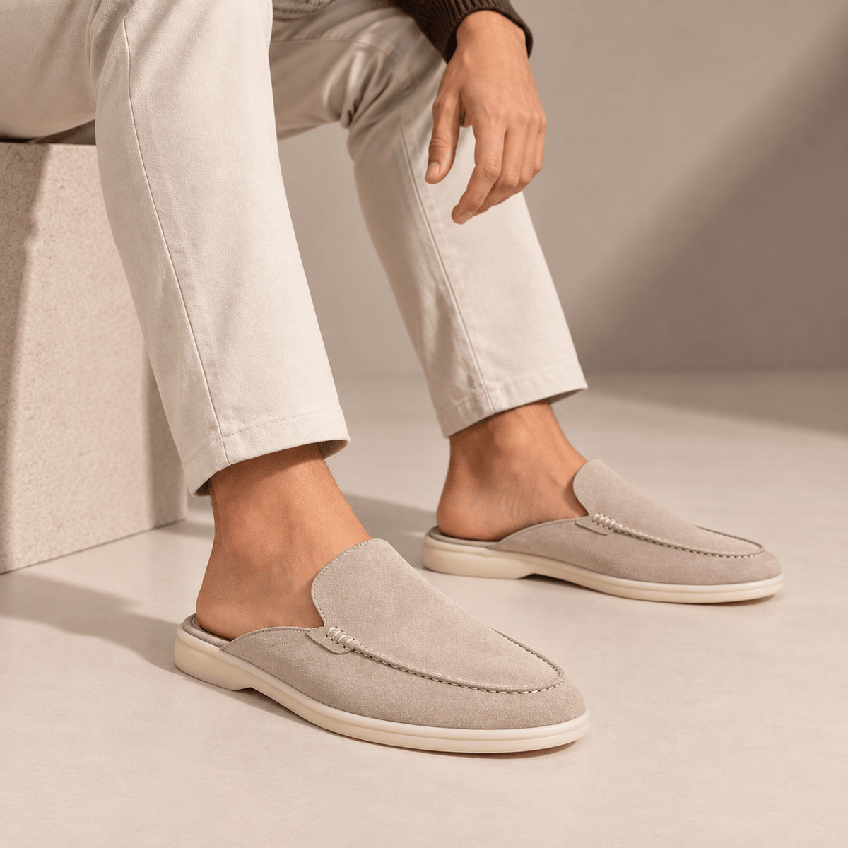 Men's Bellamy Open-Back Loafers