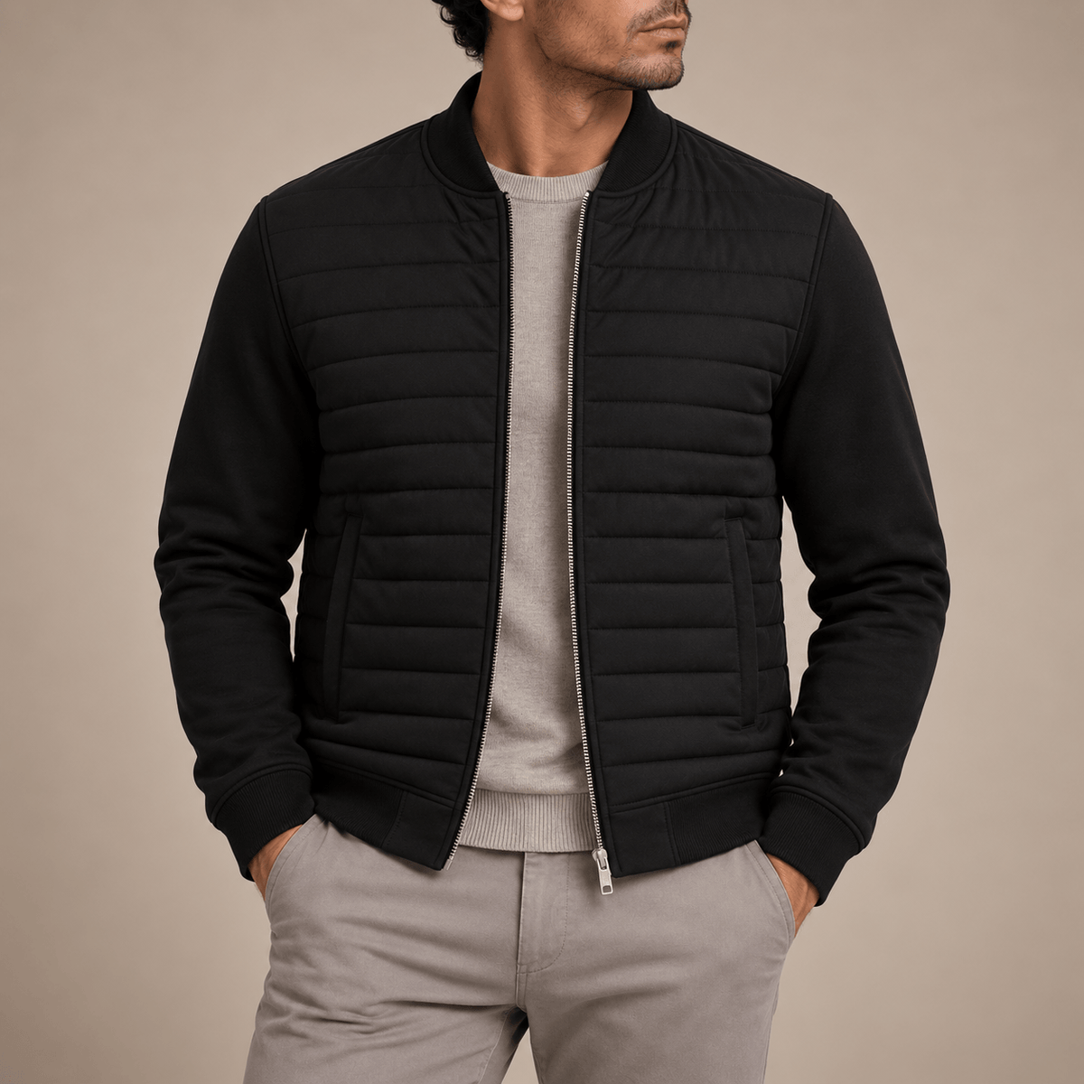 Men's Urban Quilted Bomber Jacket