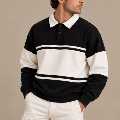 Men's Heritage Colour Block Polo Sweatshirt