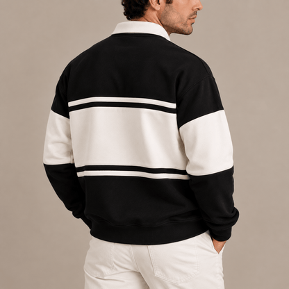 Men's Heritage Colour Block Polo Sweatshirt