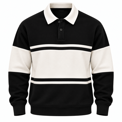 Men's Heritage Colour Block Polo Sweatshirt