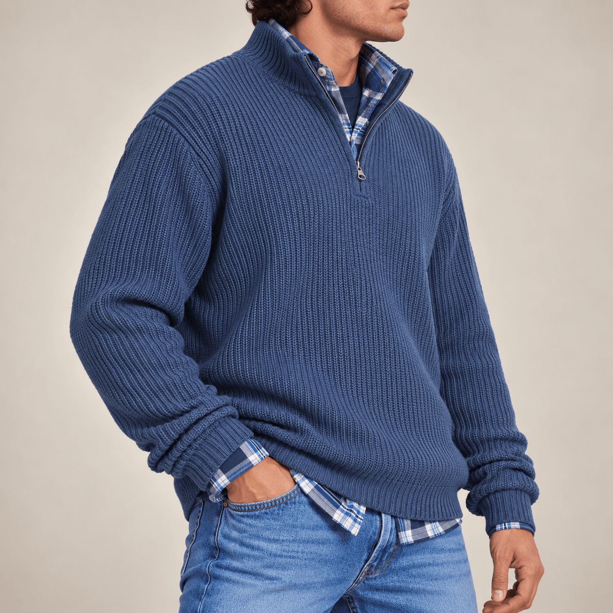 Men's Louis Heritage Half-Zip Sweater