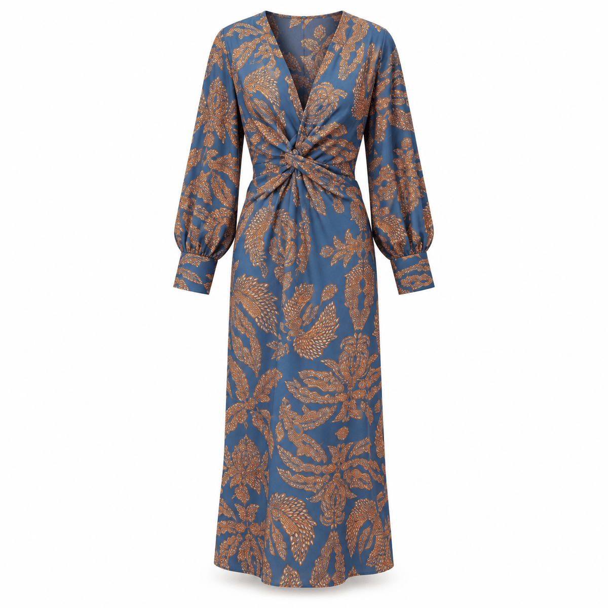 Women's Aurelia Botanical Twist-Waist Midi Dress