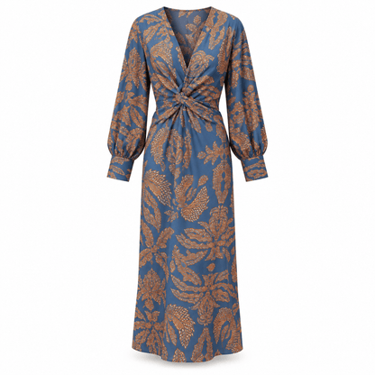 Women's Aurelia Botanical Twist-Waist Midi Dress