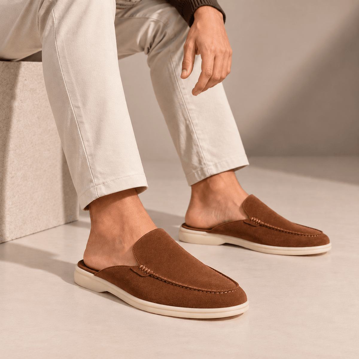 Men's Bellamy Open-Back Loafers