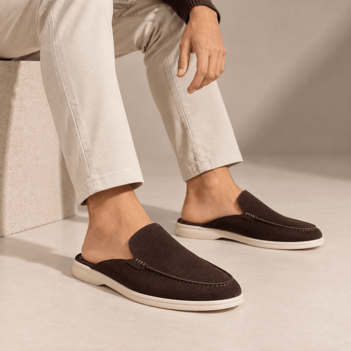 Men's Bellamy Open-Back Loafers