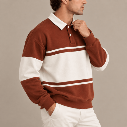 Men's Heritage Colour Block Polo Sweatshirt