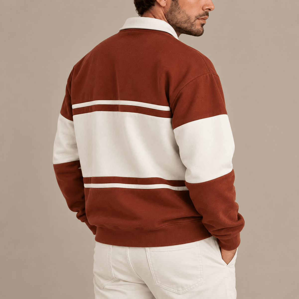 Men's Heritage Colour Block Polo Sweatshirt