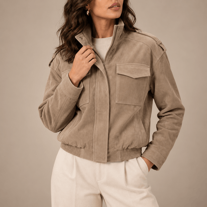 Women's Elara Suede-Effect Casual Jacket