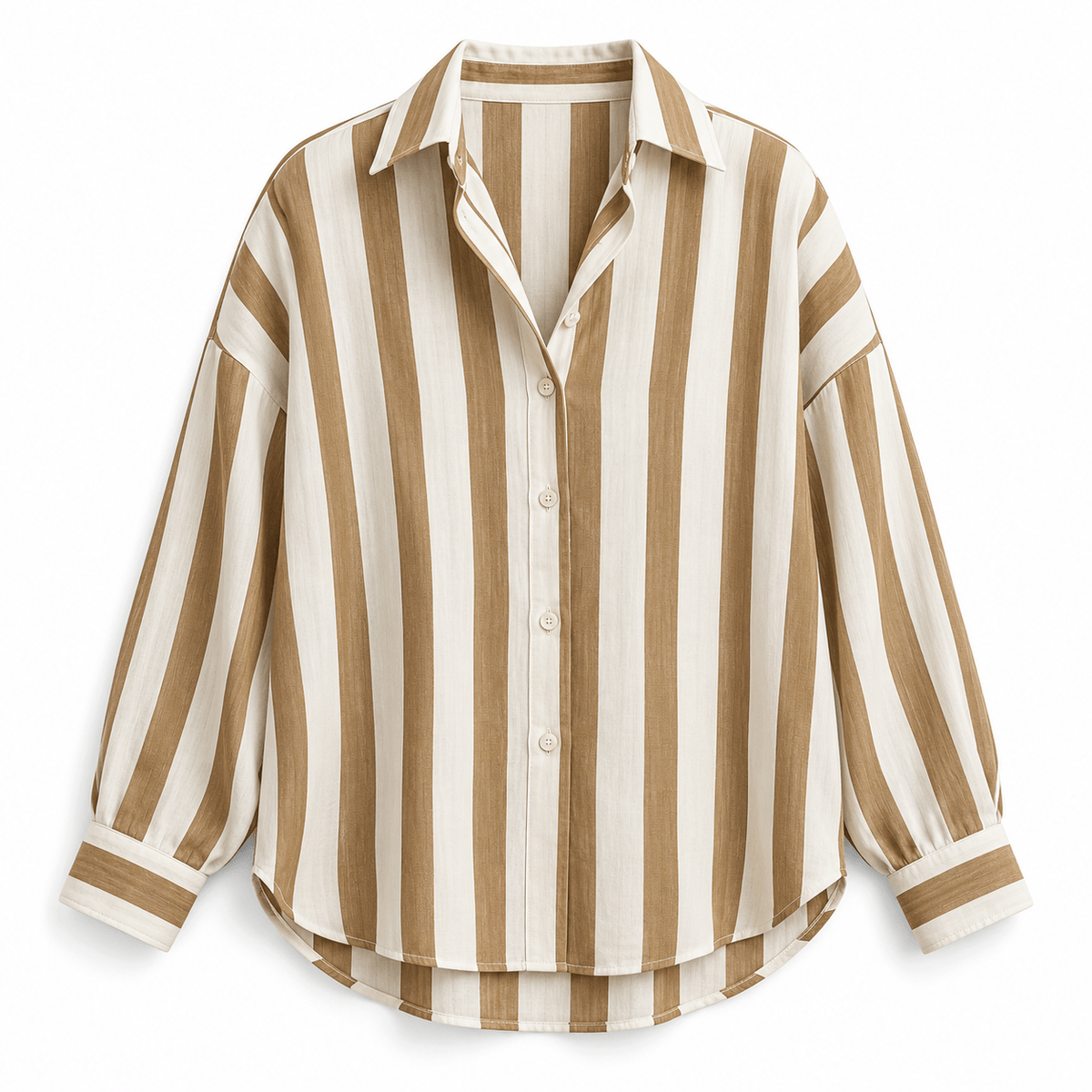 Women's Marcella Vertical-Stripe Linen-Style Shirt