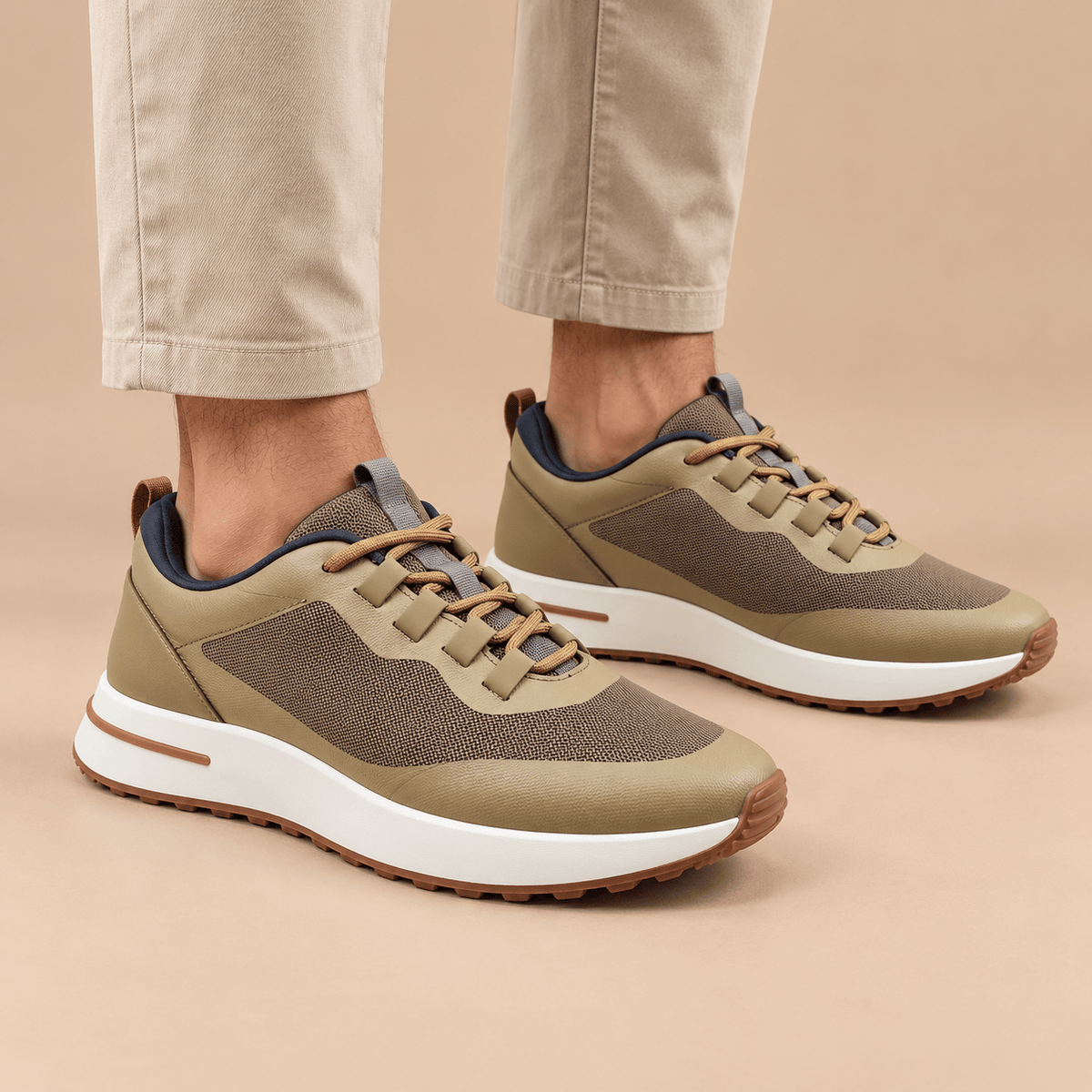Men's Corvin Mesh Panel Cushioned Trainers