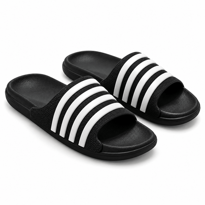 Men's Ellis Striped Casual Slide Slippers