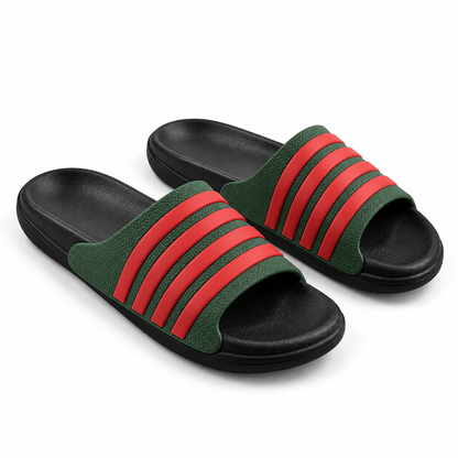 Men's Ellis Striped Casual Slide Slippers