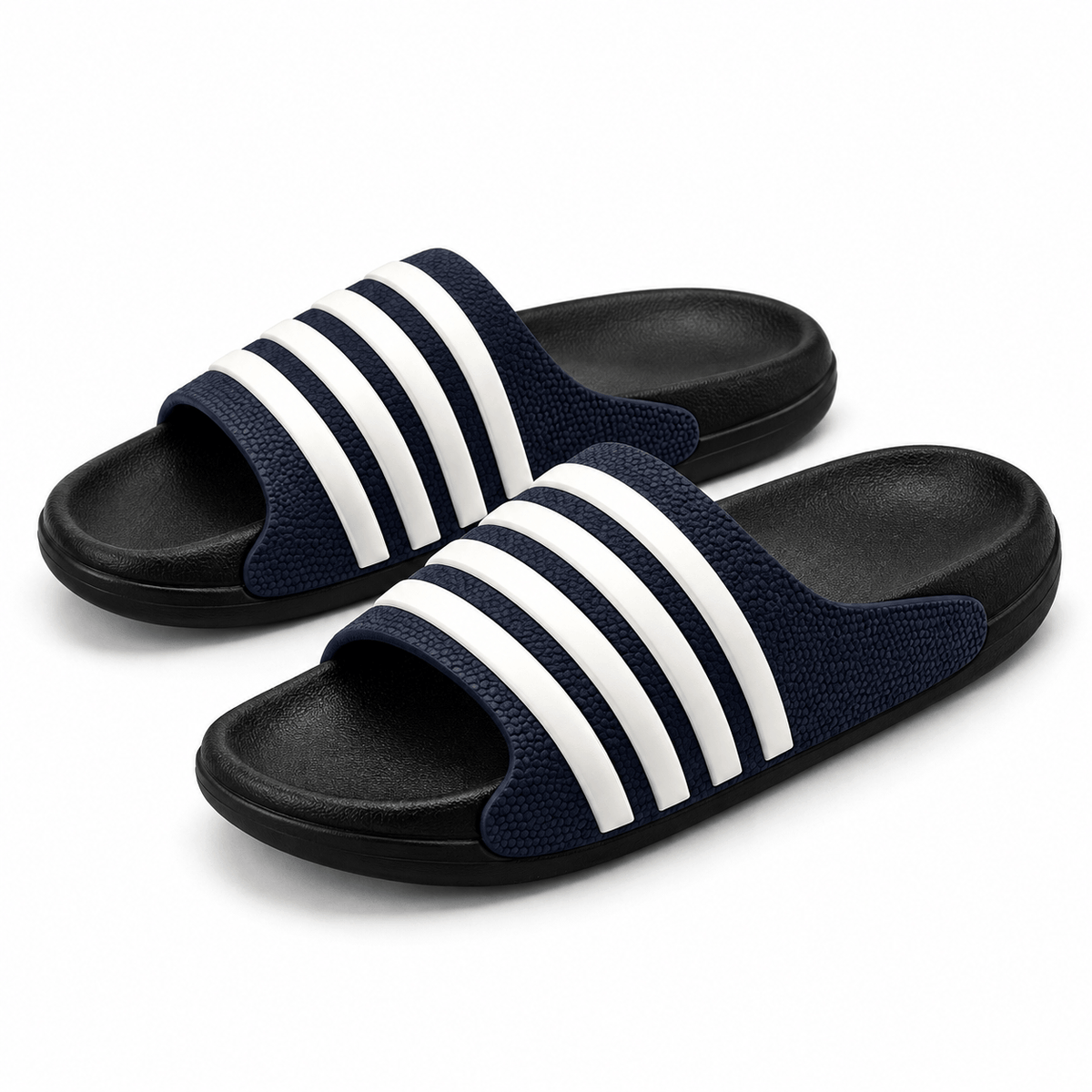 Men's Ellis Striped Casual Slide Slippers