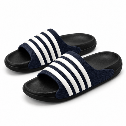 Men's Ellis Striped Casual Slide Slippers