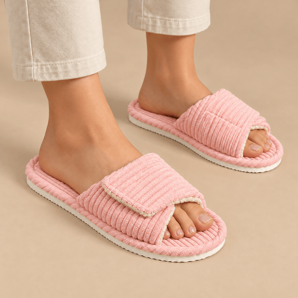 Women's Elodie Corduroy Adjustable Slide Slippers