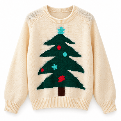 Women's Elowen Christmas Tree Knitted Jumper