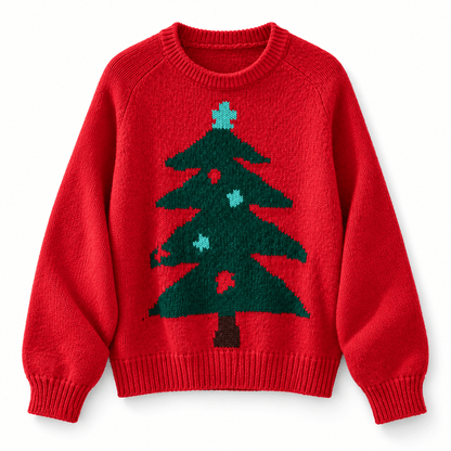 Women's Elowen Christmas Tree Knitted Jumper