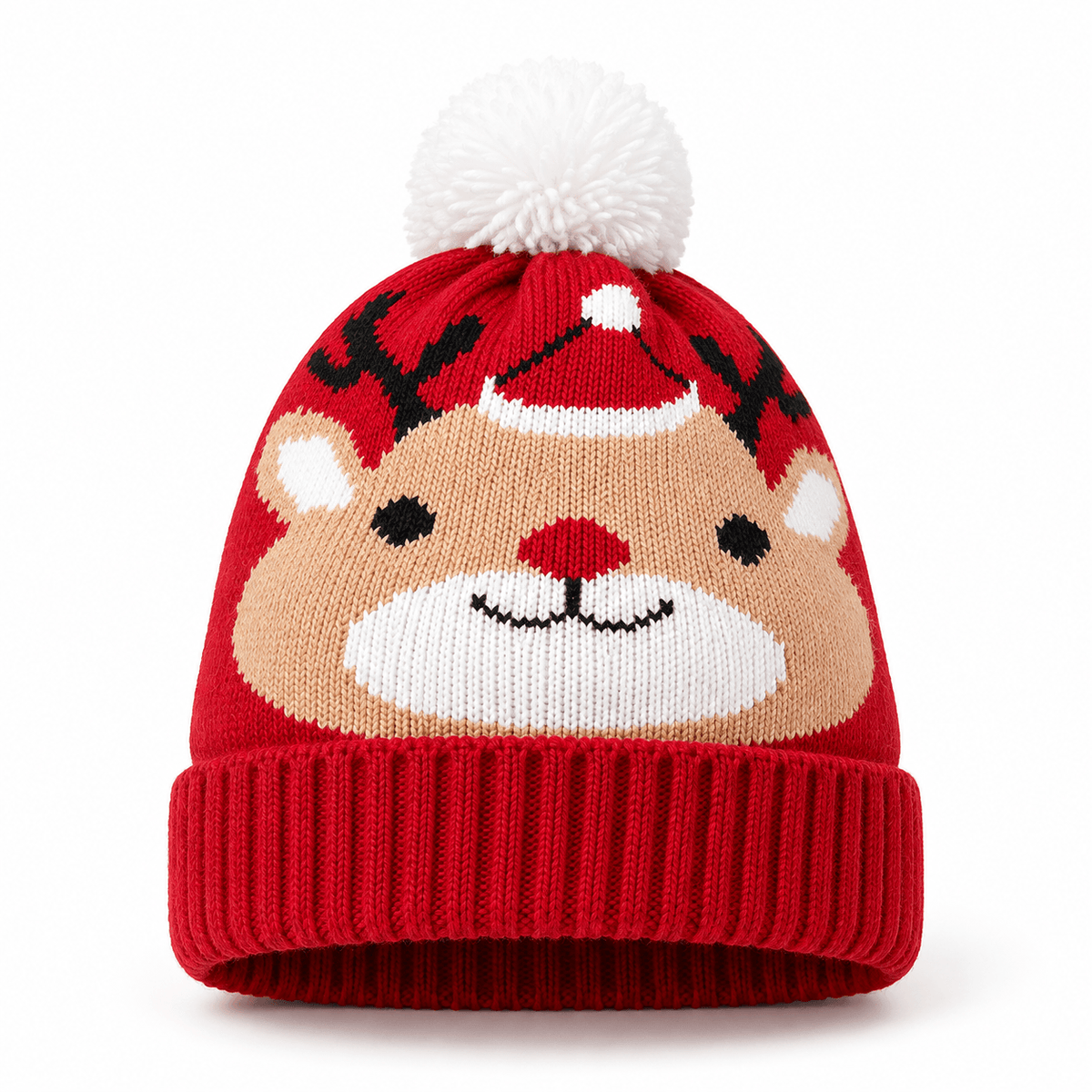 Unisex Finley Festive Christmas Pom Pom Beanie