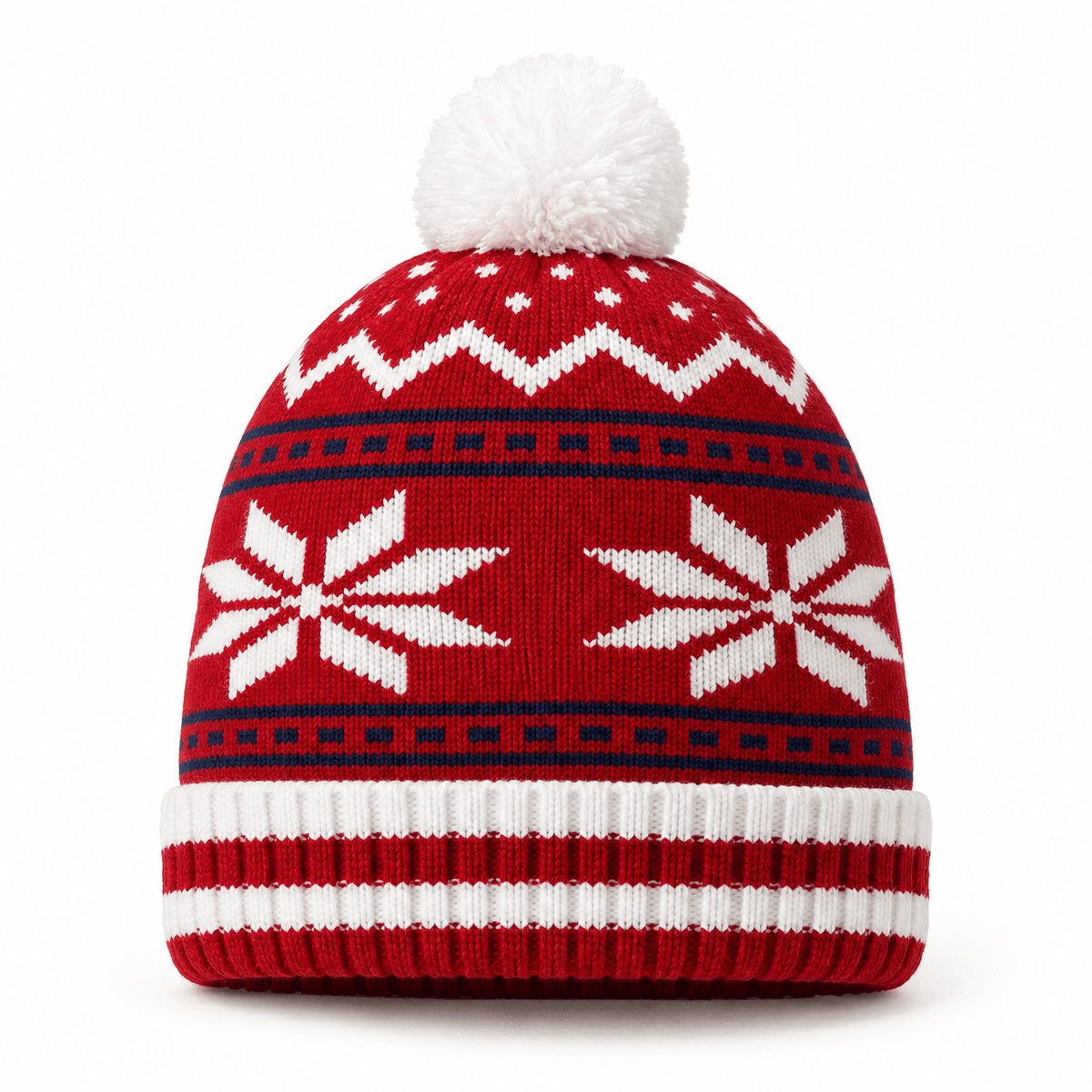 Unisex Finley Festive Christmas Pom Pom Beanie