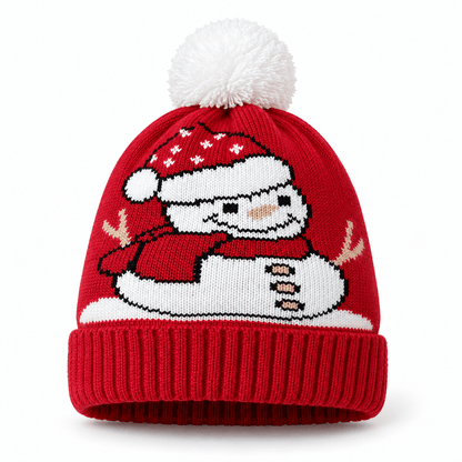 Unisex Finley Festive Christmas Pom Pom Beanie