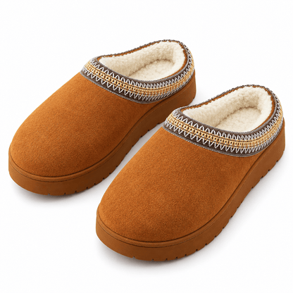 Women's Freya Faux Suede Fleece-Lined Slippers