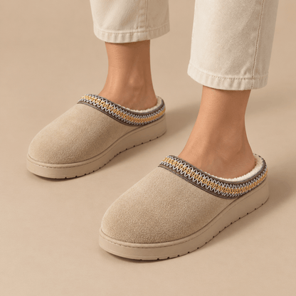 Women's Freya Faux Suede Fleece-Lined Slippers