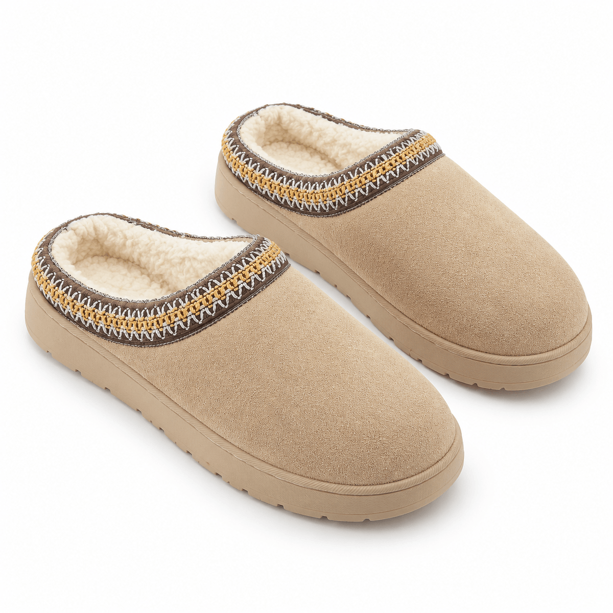 Women's Freya Faux Suede Fleece-Lined Slippers
