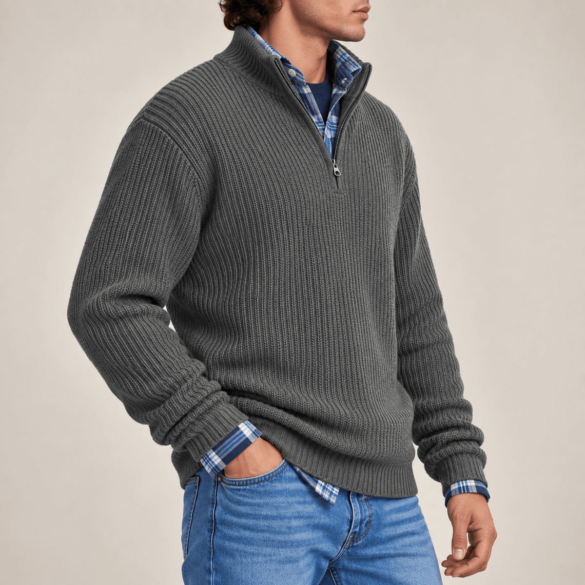 Men's Louis Heritage Half-Zip Sweater