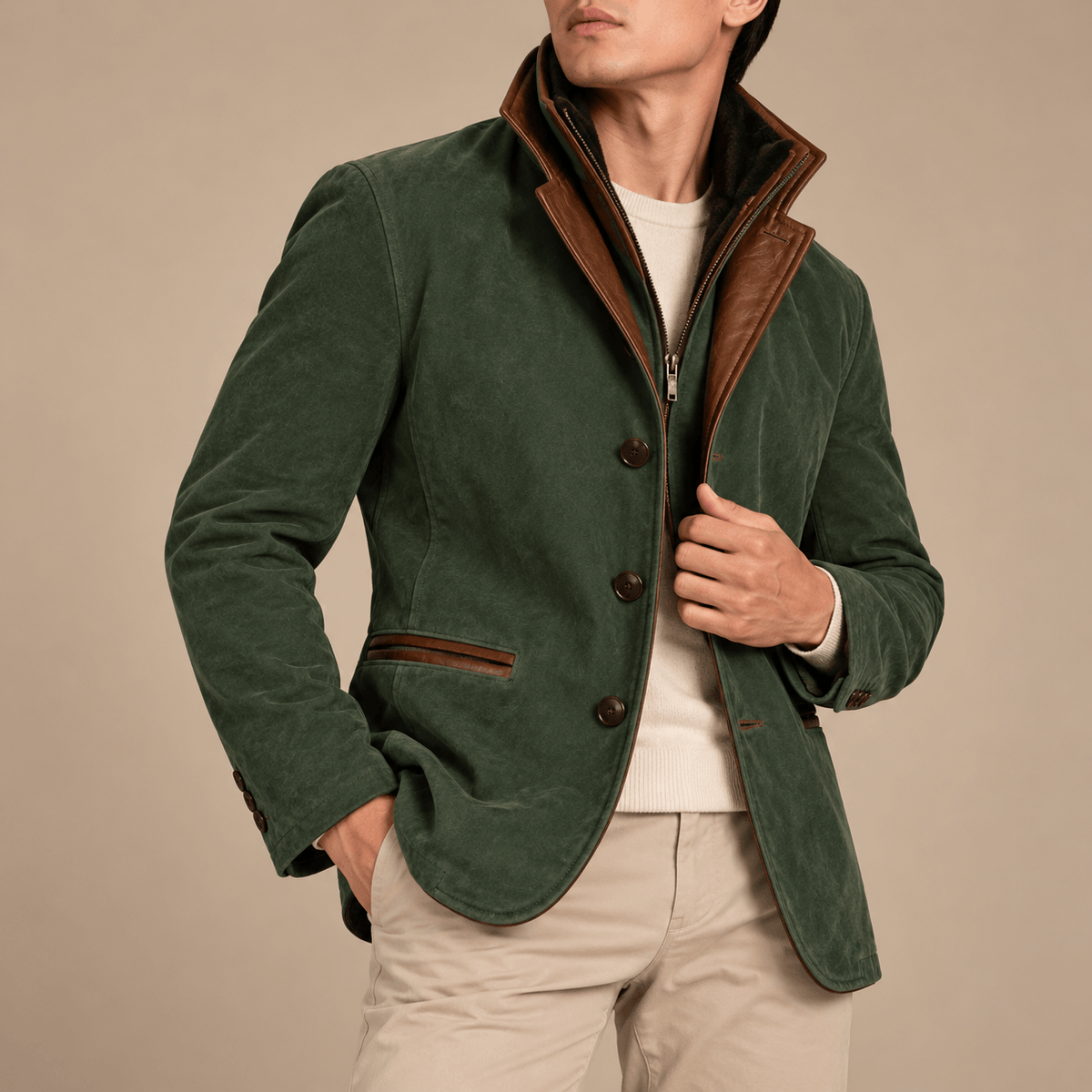 Men's Heritage Suede Look Jacket