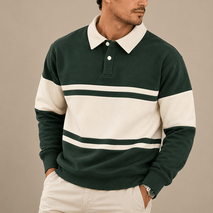Men's Heritage Colour Block Polo Sweatshirt