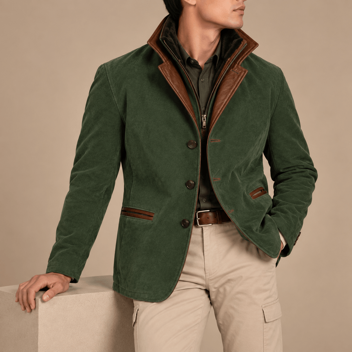 Men's Heritage Suede Look Jacket