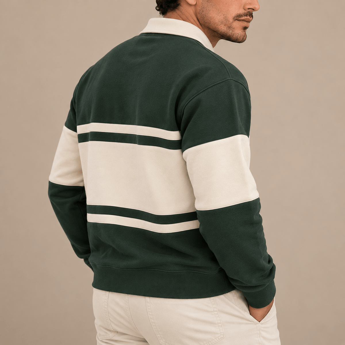 Men's Heritage Colour Block Polo Sweatshirt
